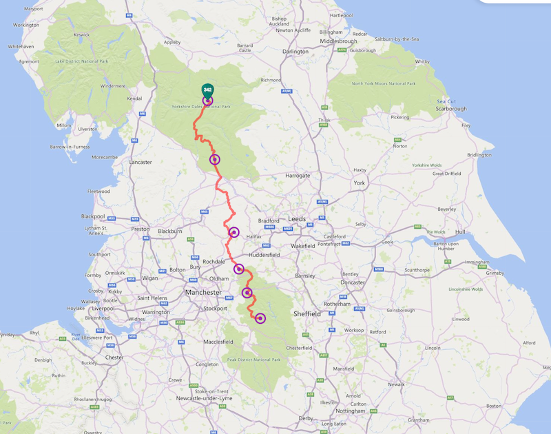 Map of the race