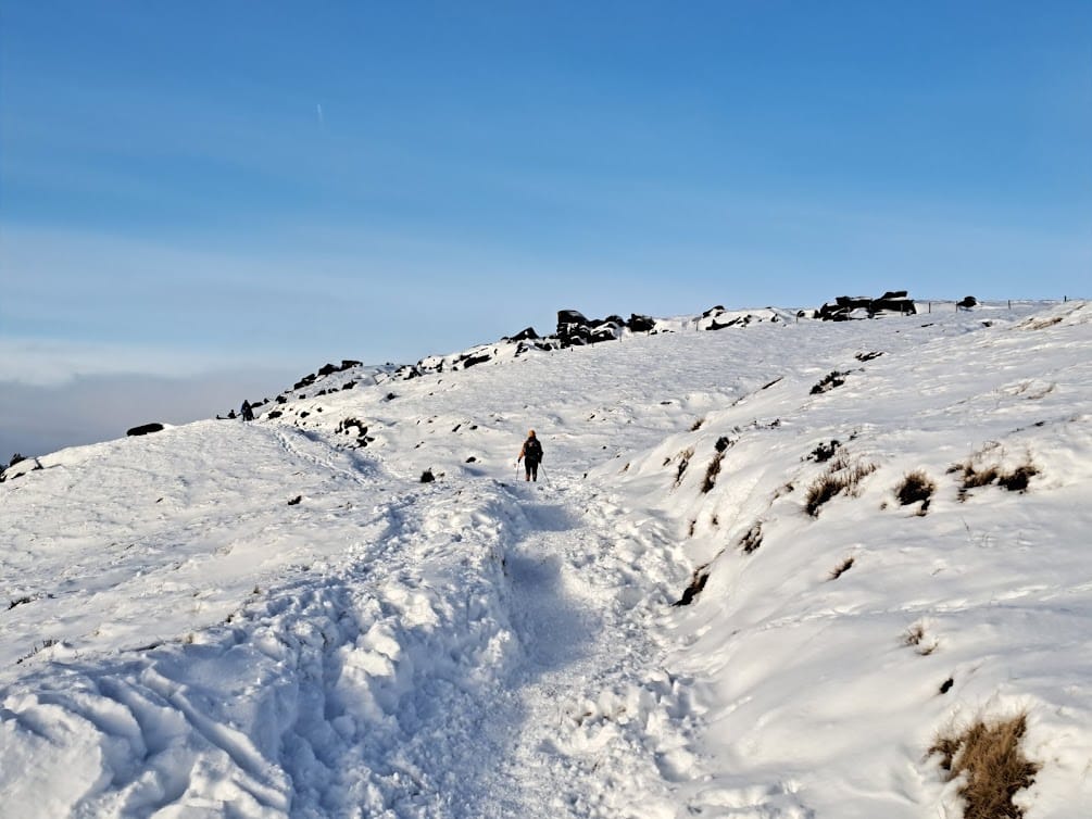 Troughs in the snow