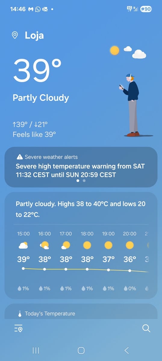 30 C Temperature