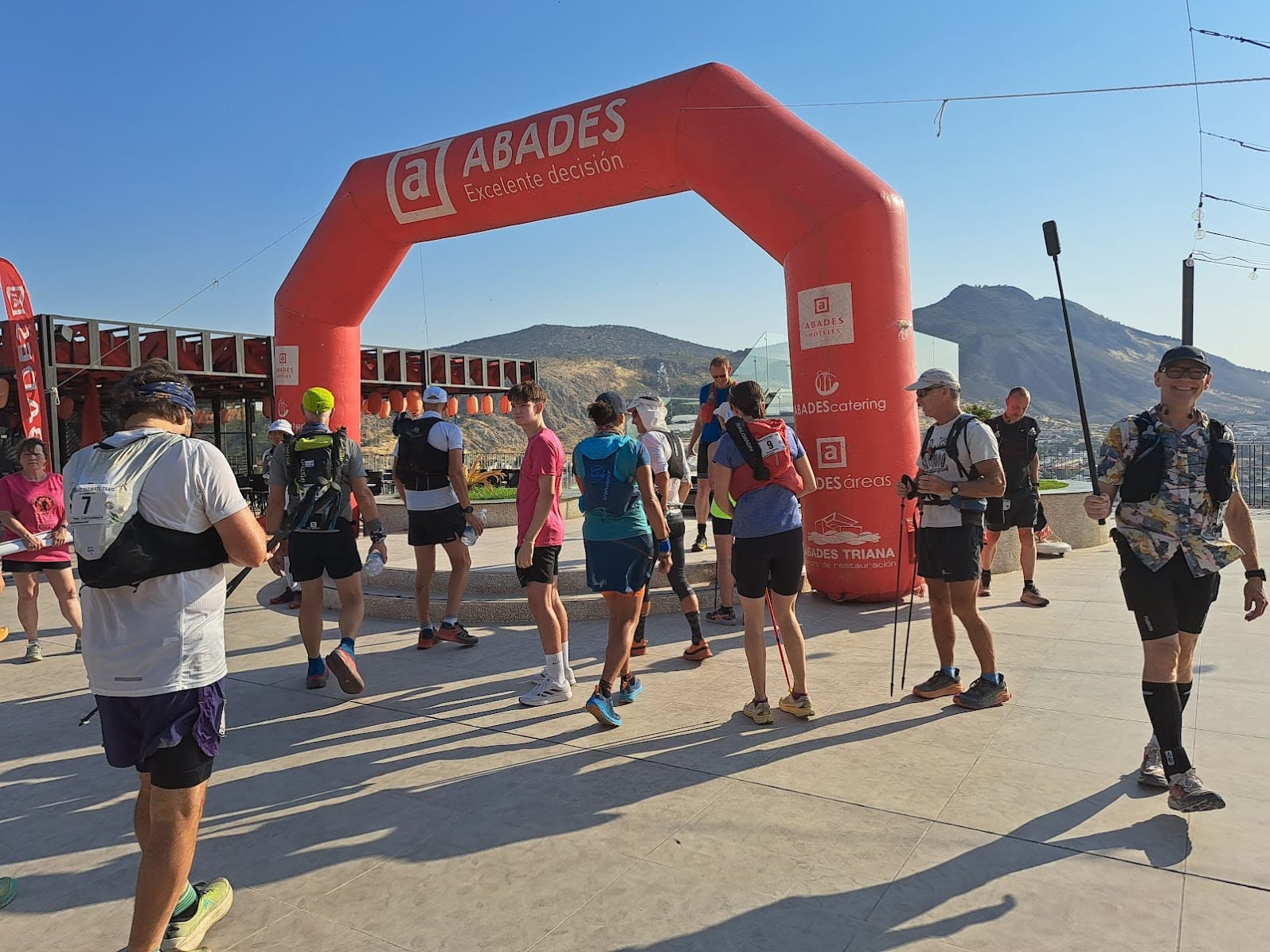 Getting ready for the start.