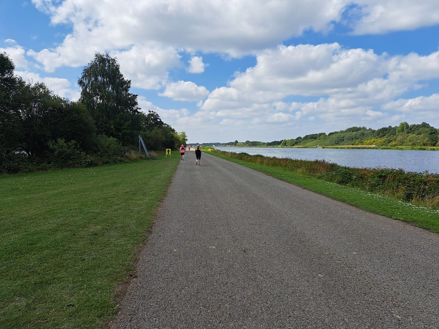 The path by the rowing lake.