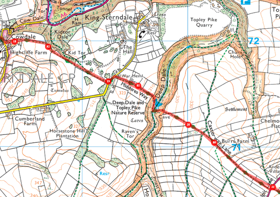 Deep Dale on the map