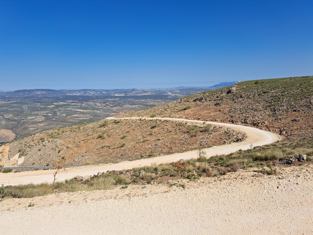 The climb from Loja on Day 1