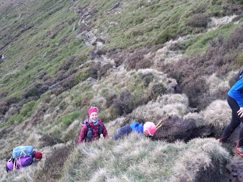 The climb up to Kinder