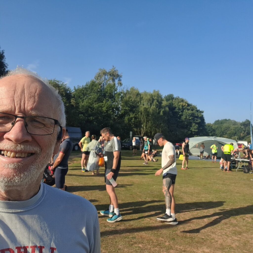 Ray at the start of the race